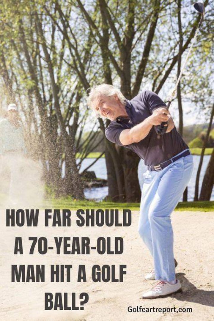 How far should a 70 year old man drive a golf ball?