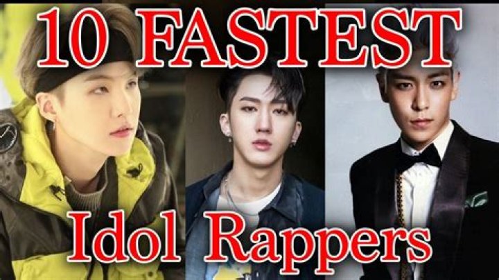 Who is the fastest kpop rapper?