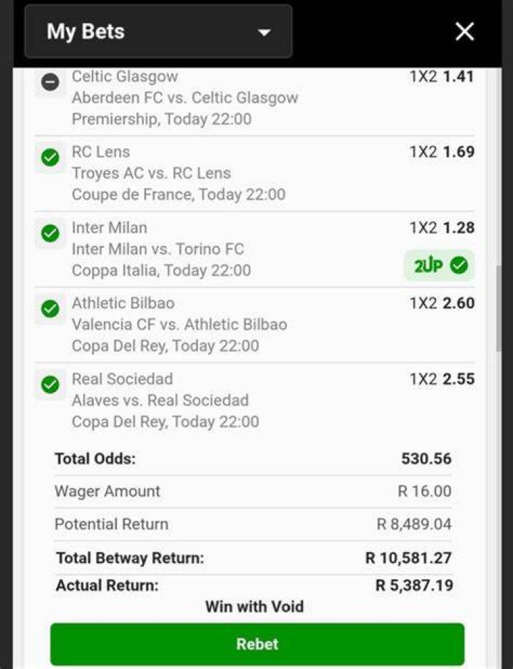 Why did betway void my bet?