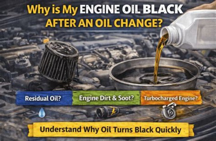 Why is my engine oil black?